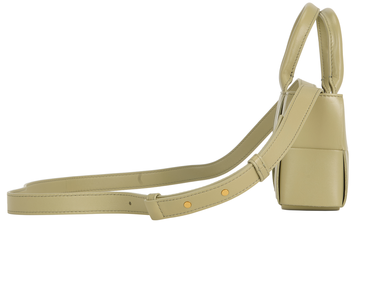 Mini East-West Arco Tote, &pound;1,100, Handbags, Green, Leather, Side view